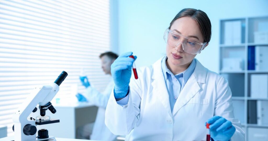 Clinical laboratory blood samples for hormone testing and somatropin safety monitoring